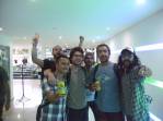 Junto com a banda The Hall Effect, no hotel Paraiso, em Girardot, na Colômbia
